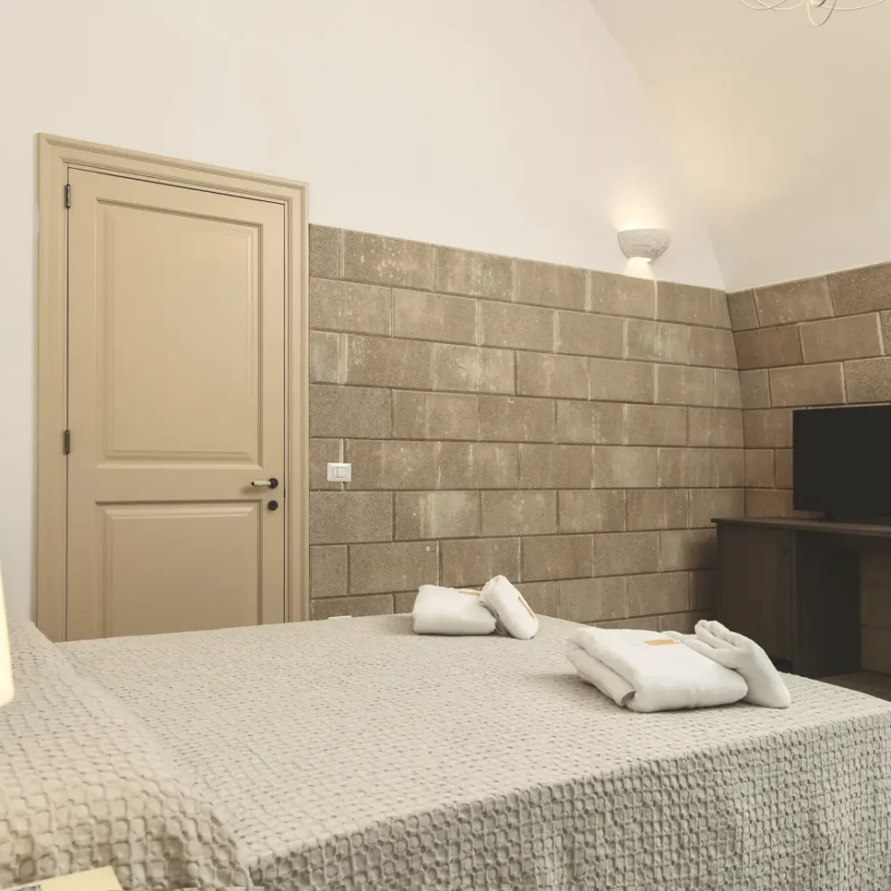 Masseria Lama Pellegrini - Camera matrimoniale - Letto